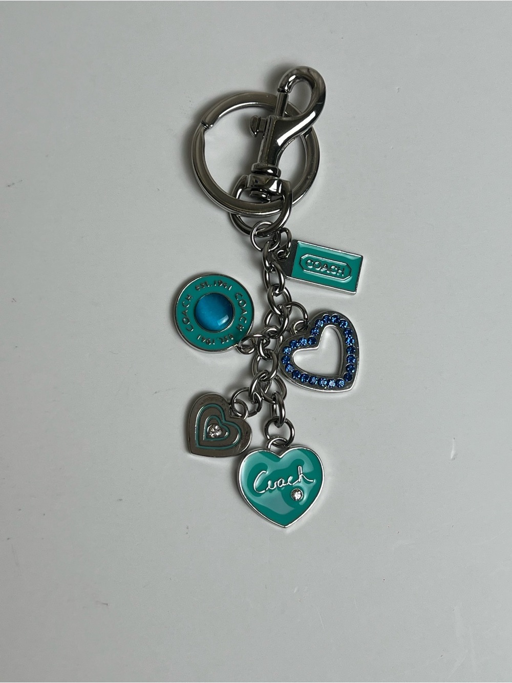 COACH Heart Themed Bag Charm/Keychain